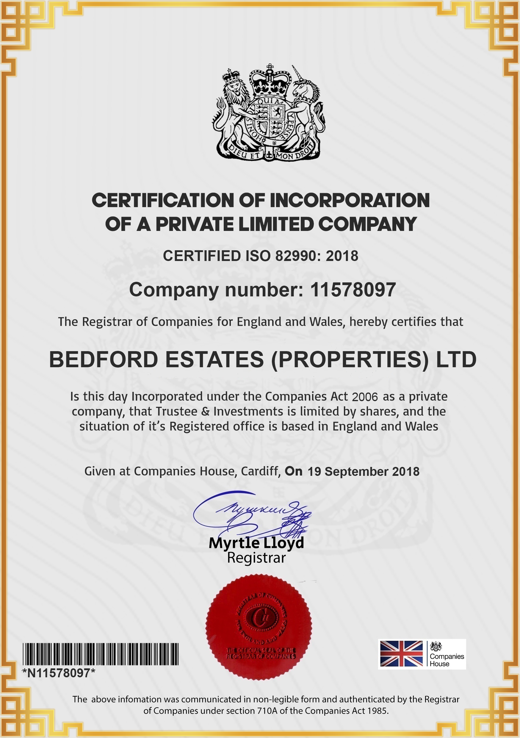 About bedfordestate-limited.com